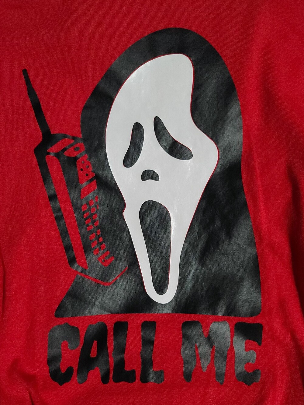 💥Ghostface Scream Crop Style Ringer M - Picture 2 of 8